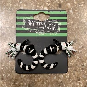Beetlejuice earrings